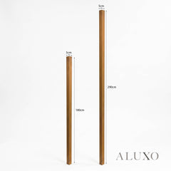 Kladd™ Exterior Wall Panel Composite Cladding Corner Trim - Walnut | 180cm / 290cm (Set of 2)