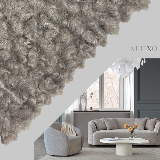 FREE SAMPLE – Teddy Bouclé – Koala | Nolita Swivel Chair Swatch