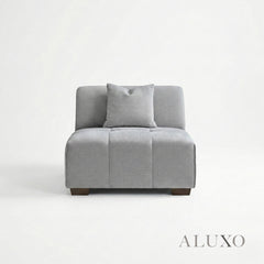 ALUXO® Leonard Right Hand Facing (RHF) Corner Sofa – Cloudy Grey Bouclé