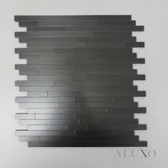 Mosaic Wall Tiles - Brick Black 30cm x 30cm (Set of 10) | Self Adhesive