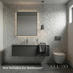Mosaic Wall Tiles - Square Chrome 30cm x 30cm (Set of 10) | Self Adhesive