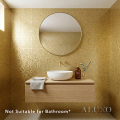 Mosaic Wall Tiles - Square Gold 30cm x 30cm (Set of 10) | Self Adhesive