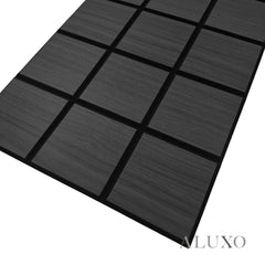 Panelux™ Lite Grid Acoustic Wall Panels - 120x30cm (Set of 4) | Self Adhesive, 5 Colours