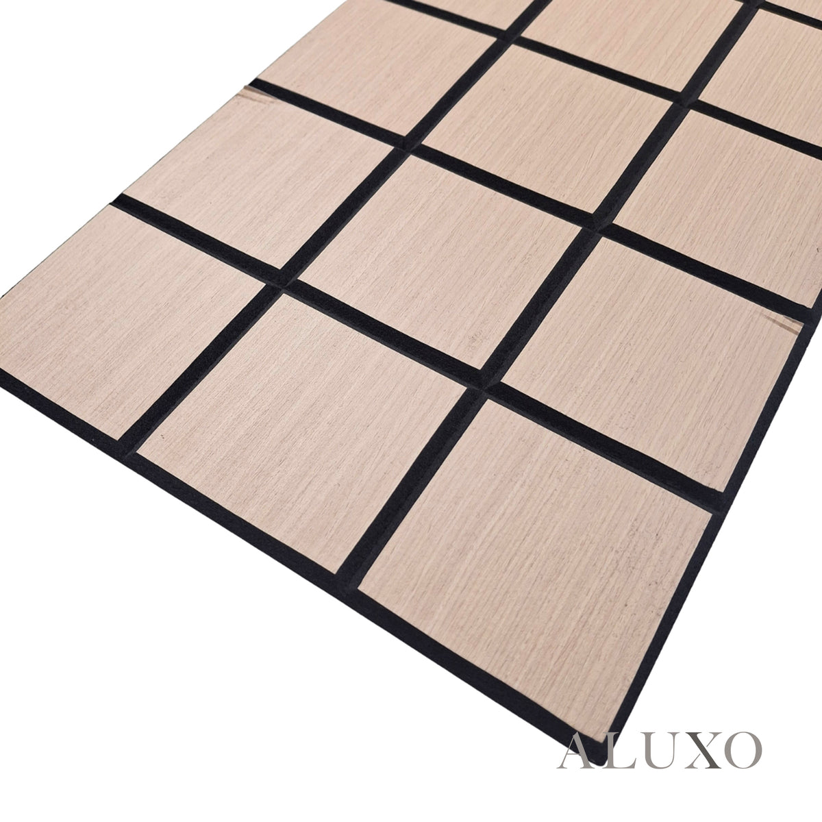 Panelux™ Lite Grid Acoustic Wall Panels - 120x30cm (Set of 4) | Self Adhesive, 5 Colours