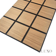 Panelux™ Lite Grid Acoustic Wall Panels - 120x30cm (Set of 4) | Self Adhesive, 5 Colours