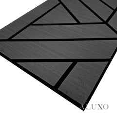 Panelux™ Lite Lattice Acoustic Wall Panels - 120x30cm (Set of 4) | Self Adhesive, 5 Colours