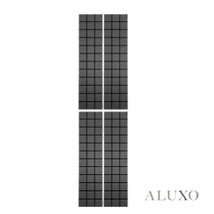 Panelux™ Lite Grid Acoustic Wall Panels - 120x30cm (Set of 4) | Self Adhesive, 5 Colours