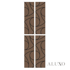 Panelux™ Lite Spiral Acoustic Wall Panels - 120x30cm (Set of 4) | Self Adhesive, 5 Colours