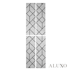 Panelux™ Lite Shard Acoustic Wall Panels - 120x30cm (Set of 4) | Self Adhesive, 5 Colours
