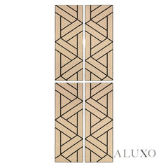 Panelux™ Lite Lattice Acoustic Wall Panels - 120x30cm (Set of 4) | Self Adhesive, 5 Colours
