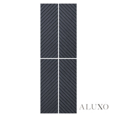 Panelux™ Lite Herringbone Acoustic Wall Panels - 120x30cm (Set of 4) | Self Adhesive, 5 Colours