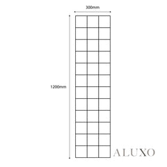 Panelux™ Lite Grid Acoustic Wall Panels - 120x30cm (Set of 4) | Self Adhesive, 5 Colours