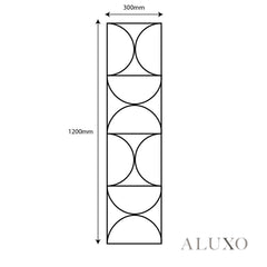 Panelux™ Lite Halo Acoustic Wall Panels - 120x30cm (Set of 4) | Self Adhesive, 5 Colours
