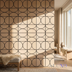 Panelux™ Lite Halo Acoustic Wall Panels - 120x30cm (Set of 4) | Self Adhesive, 5 Colours