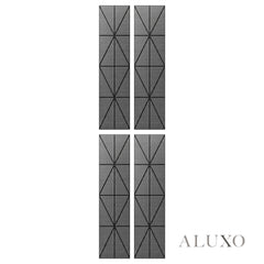 Panelux™ Lite Harlequin Acoustic Wall Panels - 120x30cm (Set of 4) | Self Adhesive, 5 Colours