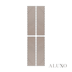 Panelux™ Lite Herringbone Acoustic Wall Panels - 120x30cm (Set of 4) | Self Adhesive, 5 Colours