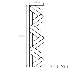 Panelux™ Lite Lattice Acoustic Wall Panels - 120x30cm (Set of 4) | Self Adhesive, 5 Colours