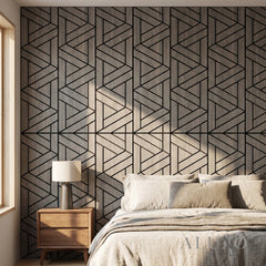Panelux™ Lite Lattice Acoustic Wall Panels - 120x30cm (Set of 4) | Self Adhesive, 5 Colours