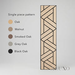 Panelux™ Lite Lattice Acoustic Wall Panels - 120x30cm (Set of 4) | Self Adhesive, 5 Colours