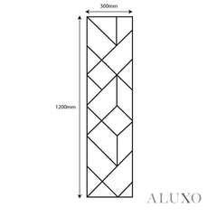 Panelux™ Lite Shard Acoustic Wall Panels - 120x30cm (Set of 4) | Self Adhesive, 5 Colours