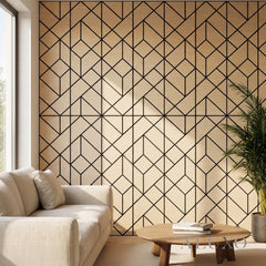 Panelux™ Lite Shard Acoustic Wall Panels - 120x30cm (Set of 4) | Self Adhesive, 5 Colours