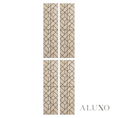 Panelux™ Lite Shard Acoustic Wall Panels - 120x30cm (Set of 4) | Self Adhesive, 5 Colours