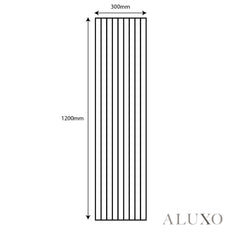 Panelux™ Lite Slatted Acoustic Wall Panels - 120x30cm (Set of 4) | Self Adhesive, 5 Colours