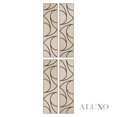 Panelux™ Lite Spiral Acoustic Wall Panels - 120x30cm (Set of 4) | Self Adhesive, 5 Colours