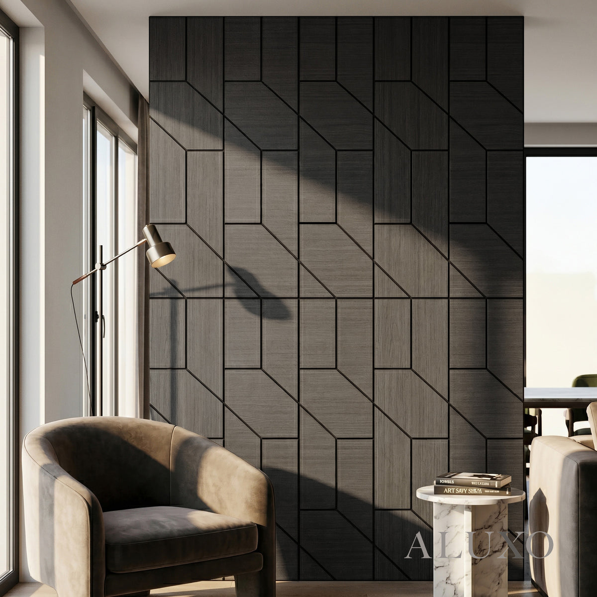 Panelux™ Lite Wedge Acoustic Wall Panels - 120x30cm (Set of 4) | Self Adhesive, 5 Colours