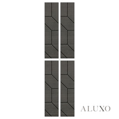 Panelux™ Lite Wedge Acoustic Wall Panels - 120x30cm (Set of 4) | Self Adhesive, 5 Colours