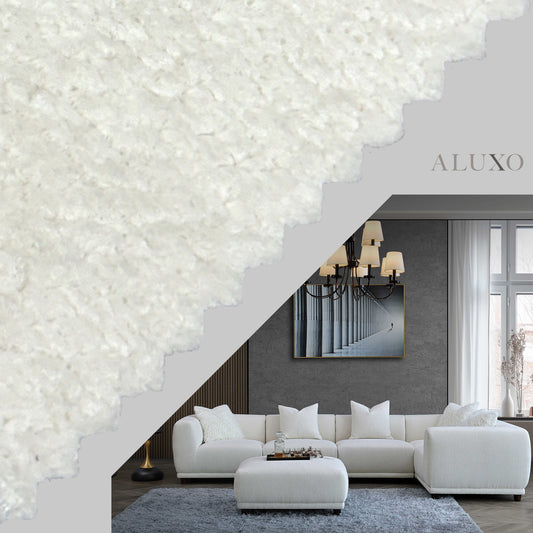 FREE SAMPLE – Bouclé Fabric – Polar White | Lottie Sofa Swatch