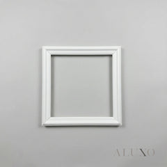 Pre-Cut Modular Wall Moulding Kit White Primed PS Decorative Trim Set