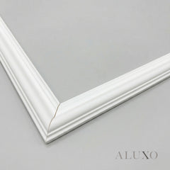 Pre-Cut Modular Wall Moulding Kit White Primed PS Decorative Trim Set