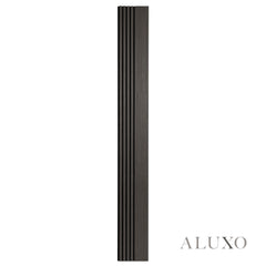 Panelux™ Pro Wide Random Rhythmic Slat Black Oak Wall Panels - 240cm x 30cm (Set Of 2)