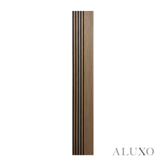 Panelux™ Pro Wide Random Rhythmic Slat Walnut Wall Panels - 240cm x 30cm (Set Of 2)