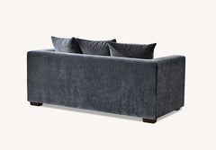 ALUXO® Gramercy 3 & 2 Seater Sofas in Steel Grey Velvet – Modern Luxury