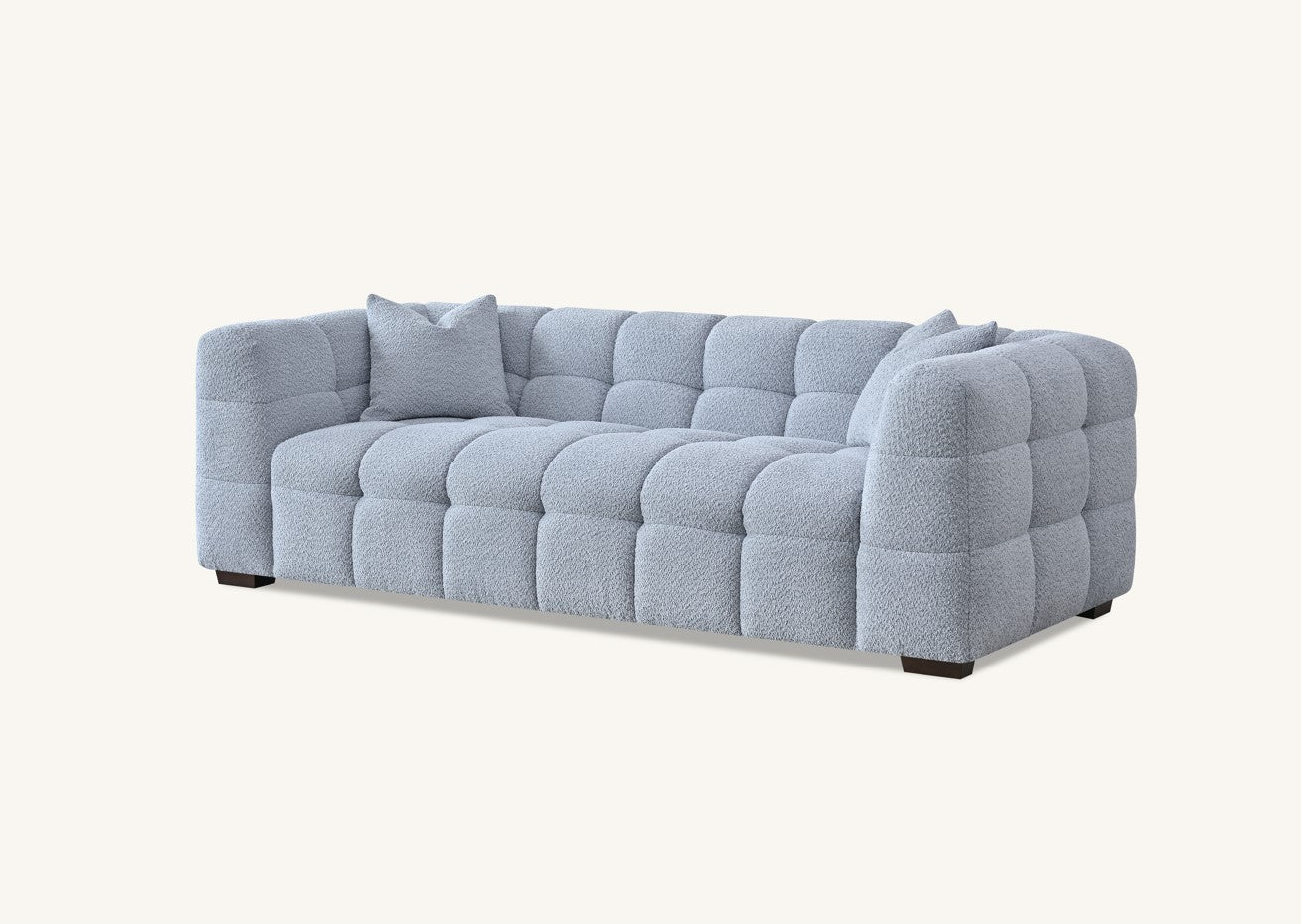 Tribeca Sofa Range in Oatmeal Boucle Fabric