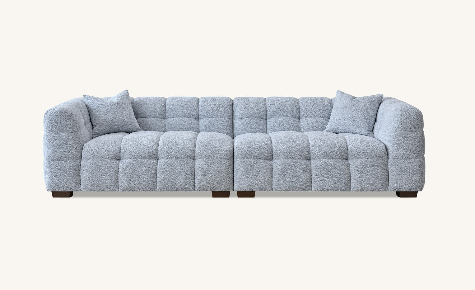 Tribeca Sofa Range in Oatmeal Boucle Fabric