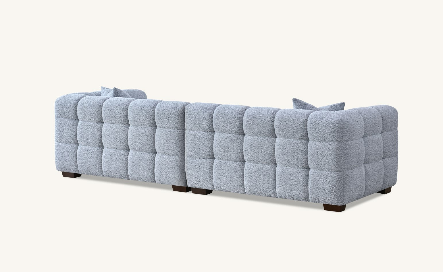 Tribeca Sofa Range in Oatmeal Boucle Fabric