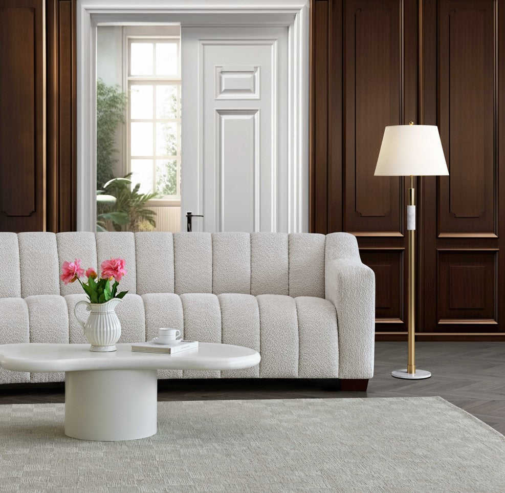 Astoria 3 Seater Sofa in Oatmeal Boucle Fabric