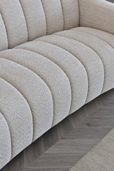 Astoria 3 Seater Sofa in Oatmeal Boucle Fabric