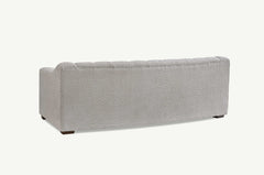 ALUXO® Astoria 3 Seater Sofa in Oatmeal Beige Bouclé Fabric – Deep Channel Stitching