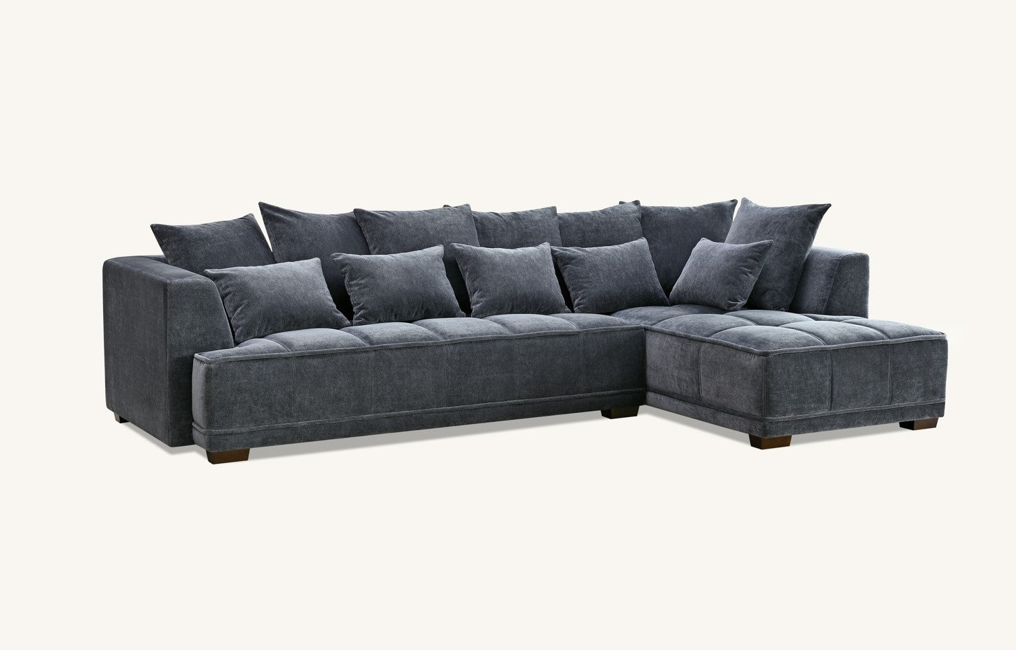 Black Friday Gramercy Corner Group in Steel Velvet