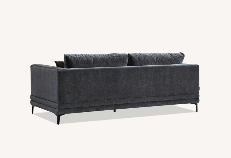 Lenox Sofa Range in Steel Velvet