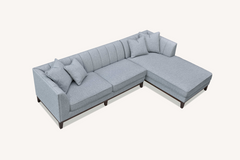 ALUXO® Cooper Right Hand Corner Sofa – Dolphin Grey Bouclé