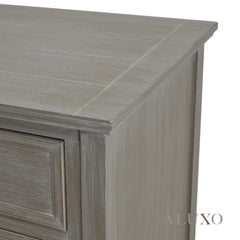 Serene Two Over Two Chest – Grey Wooden Storage Unit with 4 Drawers, 110cm
