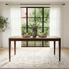 ALUXO® Sherwood 150cm Walnut Dining Table - Rectangular Tapered Base
