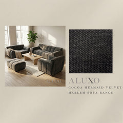 ALUXO® Harlem Fabric Swatch Sample – Cocoa Chocolate Mermaid Velvet