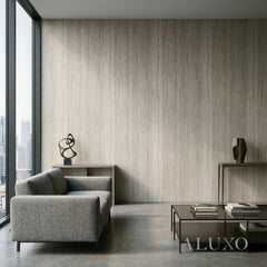 Outdoor Beige Travertine MCM Flexible Stone | 120x60cm Weather-Proof Exterior Panel (Set of 4)