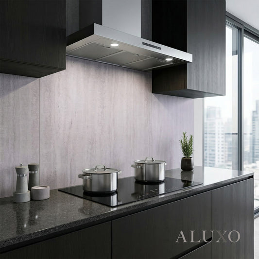 Travertine MCM Flexible Stone Panel Tile - 120cm x 60cm (Set of 4) | Light Grey